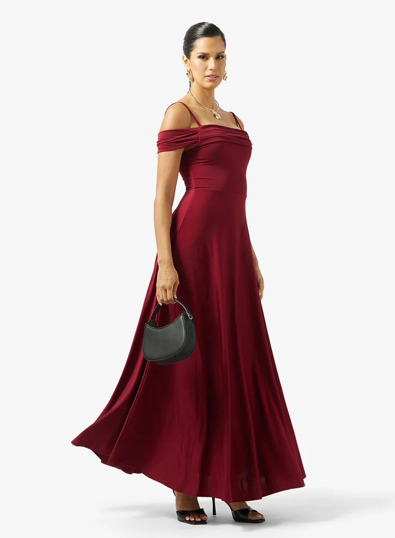 Ella Limited Edition  Off Shoulder Dress With Slit for Women | Best Price UAE